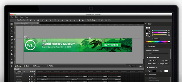 Google Web Designer – Ücretsiz HTML5 Reklam Tasarlama Aracı