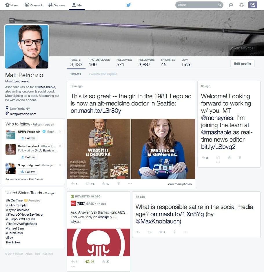 Twitter, Facebook'a Oldukça Benzeyen Büyük Profil Değişimini Test Ediyor