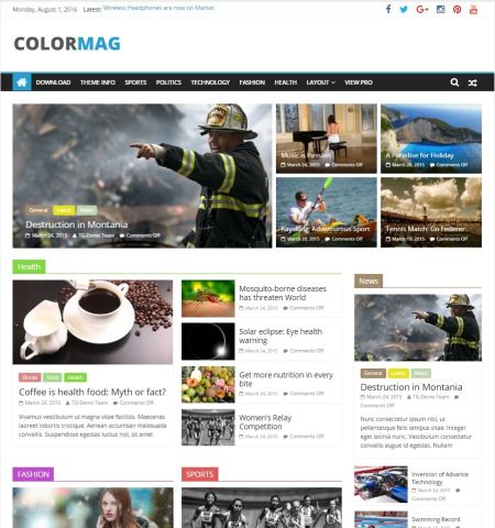 ColorMag - WordPress Teması