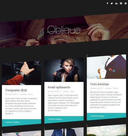 Oblique - WordPress Teması