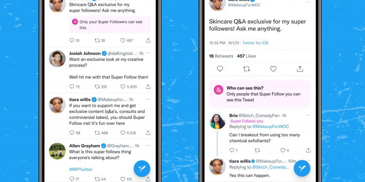 Twitter ile Super Follows ve Safety Mode Özellikleri Kullanımda