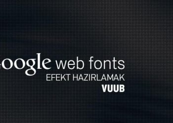 Google Web Font Efektleri